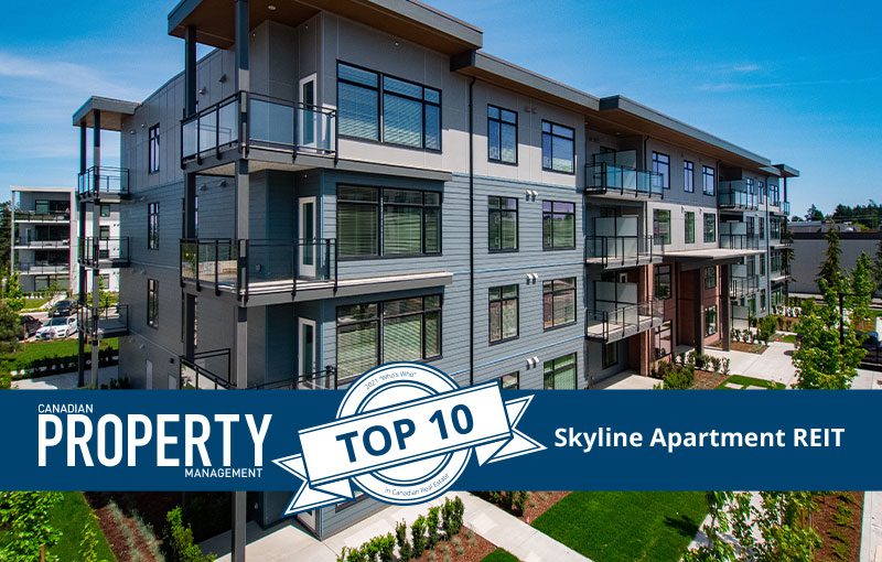 Skyline Apartment REIT Ranked Among Top 10 REITs in Canada Skyline